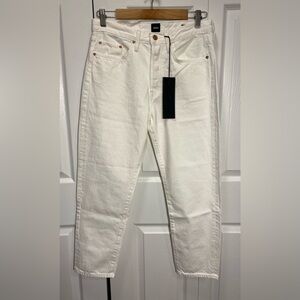 NWT EDWIN Hana Classic Straight Crop Jeans Denim Off White sz 29 Anthropologie